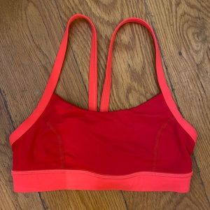lululemon athletica Red and Orange Sports Bra